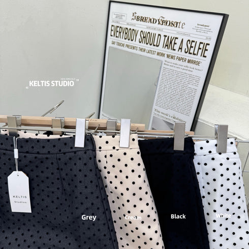 Polka Dot Mini Skirts